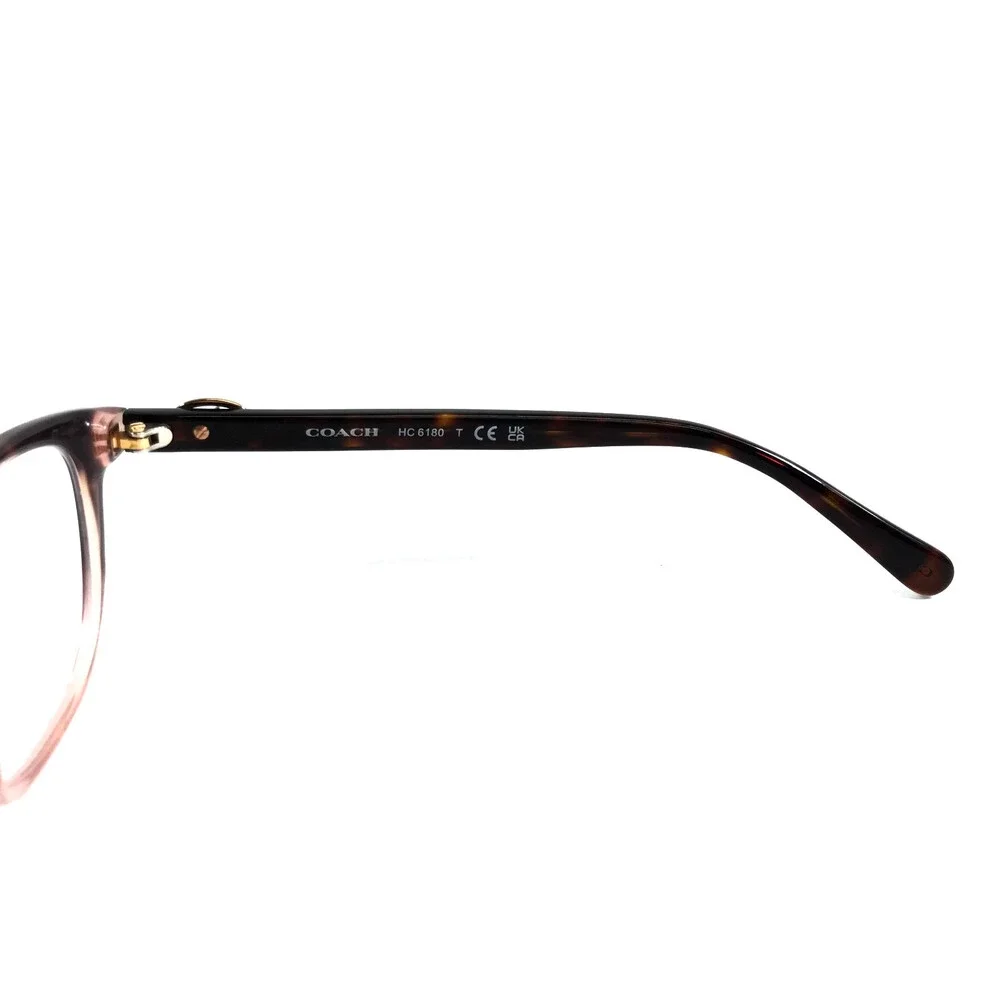 Coach Eyeglasses Frames HC6180 5650 Rose Tortoise Gradient Cat Eye 54-16-140